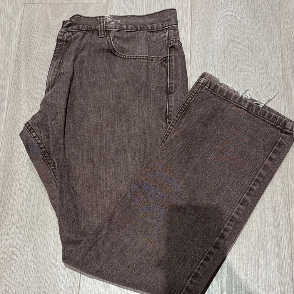 Rocawear Men's Bootcut Jeans in Brown